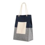 SIN 604 A - BOLSA CANDY AZUL (AZUL / YUTE / ALGODON) - Imagen 2