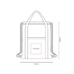 SIN 611 BE - BOLSA-MOCHILA VATT (BEIGE / ALGODON RECICLADO) - Imagen 6