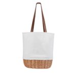 SIN 617 B - BOLSA KORI (BLANCO / ALGODON / POLIESTER / CURPIEL / MIMBRE) - Imagen 3