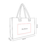 SIN 618 G - BOLSA LAYNI (GRIS / FELPA) - Imagen 5