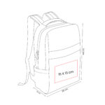 SIN 715 G - MOCHILA ZUIDAS GRIS (GRIS / POLIESTER) - Imagen 5
