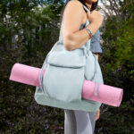SIN 761 G - BOLSA JOOGA GRIS (GRIS CON AZUL / POLIESTER) - Imagen 9