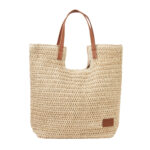 SIN 767 BE - BOLSA CUZCO BEIGE (BEIGE / PAJA DE PAPEL / CURPIEL / POLIESTER) - Imagen 2