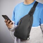 SIN 777 N - MOCHILA DE VIAJE FROOME (NEGRO / CURPIEL /  POLIESTER / POLIESTER) - Imagen 6