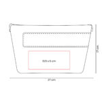 SIN 811 G - NECESER TROUSSE GRIS (GRIS / CANVAS / CURPIEL) - Imagen 6
