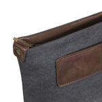 SIN 811 G - NECESER TROUSSE GRIS (GRIS / CANVAS / CURPIEL) - Imagen 4