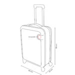 SIN 821 P - MALETA TROLLEY KLINK ROSA (ROSA / PLASTICO ABS / POLIESTER) - Imagen 3