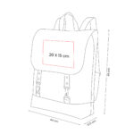 SIN 882 G - MOCHILA NATTY (GRIS / ALGODON RECICLADO) - Imagen 9