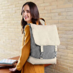 SIN 882 G - MOCHILA NATTY (GRIS / ALGODON RECICLADO) - Imagen 7