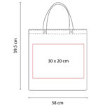 SIN 962 B - BOLSA PARA SUBLIMAR TOULOUSE (BLANCO / NON WOVEN) - Imagen 3