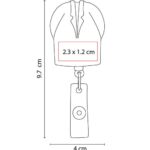 SLD 009 B - PORTA GAFETE DOCTOR (BLANCO / PLASTICO) - Imagen 4