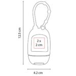SLD 030 R - GEL SANITIZANTE IMANPA ROJO (ROJO / PLASTICO / SILICON) - Imagen 3