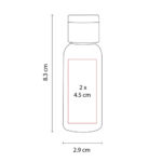 SLD 040 B - SANITIZANTE EN BOTE CILÍNDRICO (BLANCO TRASLUCIDO / PLASTICO) - Imagen 3