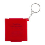 SLD 052 R - LLAVERO CON PADS DE ALCOHOL ROJO (ROJO / PLASTICO)