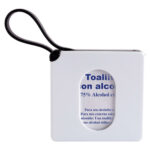 SLD 053 N - ESTUCHE CON PADS DE ALCOHOL NEGRO (NEGRO / PLASTICO /SILICON)