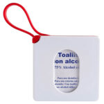 SLD 053 R - ESTUCHE CON PADS DE ALCOHOL ROJO (ROJO / PLASTICO /SILICON)