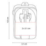 SLD 055 B - GOMAS PARA CUBREBOCAS BOMBAY (BLANCO / PLASTICO) - Imagen 7