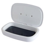 SLD 057 B - CAJA SANITIZADORA-CARGADOR NAGOY (BLANCO / PLASTICO / BAMBU) - Imagen 2