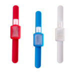 SLD 065 R - PULSERA CON GEL SANITIZANTE MILE ROJO (ROJO / PLASTICO / SILICON) - Imagen 3