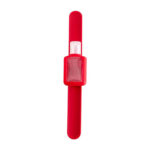 SLD 065 R - PULSERA CON GEL SANITIZANTE MILE ROJO (ROJO / PLASTICO / SILICON)