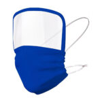 SLD 067 A - CARETA CON CUBREBOCAS QUEBEC AZUL (AZUL / POLIESTER CUBREBOCAS / PET CALIBRE 15 CARETA)