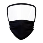 SLD 067 N - CARETA CON CUBREBOCAS QUEBEC NEGRO (NEGRO / POLIESTER CUBREBOCAS / PET CALIBRE 15 CARETA)