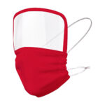 SLD 067 R - CARETA CON CUBREBOCAS QUEBEC ROJO (ROJO / POLIESTER CUBREBOCAS / PET CALIBRE 15 CARETA) - Imagen 2