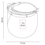 SLD 071 B - CARETA PARA NIÑO BLANCO (BLANCO / PLASTICO DIADEMA  / PET CALIBRE 20 CARETA) - Imagen 4