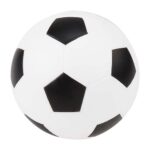SOC 011-01 - PELOTA ANTI-STRESS FÚTBOL (BLANCO CON NEGRO / PU)