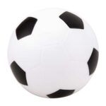 SOC 011-01 - PELOTA ANTI-STRESS FÚTBOL (BLANCO CON NEGRO / PU) - Imagen 2