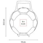 SOC 078 B - LONCHERA GOL BLANCO (BLANCO / PLASTICO) - Imagen 2