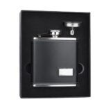 T 43 SET DE LICORERA TUNO  (NEGRO / ACERO INOXIDABLE/CURPIEL) - Imagen 4