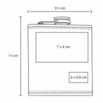 T 43 SET DE LICORERA TUNO  (NEGRO / ACERO INOXIDABLE/CURPIEL) - Imagen 5