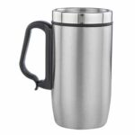 T 31 TAZA KORALE  (PLATA / ACERO INOXIDABLE)