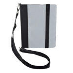 TAB 003 - PORTA TABLET COARÍ (PLATA / POLIESTER EXTERIOR / ALGODON INTERIOR)