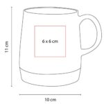 TAZ 031 N - TAZA FIORLAND NEGRO (NEGRO / CERAMICA / BAMBU) - Imagen 2