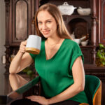 TAZ 031 B - TAZA FIORLAND BLANCO (BLANCO / CERAMICA / BAMBU) - Imagen 3