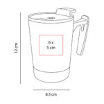 TAZ 033 G - TAZA KILIA GRIS OXFORD (GRIS / ACERO INOXIDABLE / PLASTICO / CORCHO) - Imagen 5