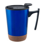 TAZ 033 A - TAZA KILIA AZUL (AZUL / ACERO INOXIDABLE / PLASTICO / CORCHO) - Imagen 2