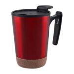 TAZ 033 R - TAZA KILIA ROJO (ROJO / ACERO INOXIDABLE / PLASTICO / CORCHO)