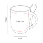 TAZ 037 R - TAZA PARA SUBLIMAR MARGAO ROJO (ROJO / CERAMICA) - Imagen 2