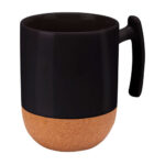 TAZ 038 N - TAZA BIKANER NEGRO (NEGRO / PORCELANA / CORCHO)
