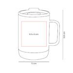 TAZ 041 G - TAZA SAVOR GRIS (GRIS / ACERO INOXIDABLE / CORCHO / PLASTICO) - Imagen 4