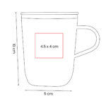 TAZ 049 A - TAZA BOLLE AZUL (AZUL / ACERO INOXIDABLE / PLASTICO) - Imagen 3
