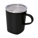 TAZ 049 N - TAZA BOLLE NEGRO (NEGRO / ACERO INOXIDABLE / PLASTICO)