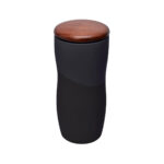TAZ 056 N - TERMO DE CERÁMICA BOOTLE NEGRO (NEGRO / CERAMICA / MADERA)