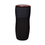 TAZ 056 N - TERMO DE CERÁMICA BOOTLE NEGRO (NEGRO / CERAMICA / MADERA) - Imagen 2