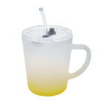 TAZ 059 Y - TAZA PARA SUBLIMAR BANAO AMARILLO (AMARILLO / VIDRIO / PLASTICO / SILICON)