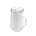 TAZ 062 B - TAZA TASSE BLANCO (BLANCO / ACERO INOXIDABLE / PLASTICO)