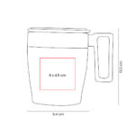 TAZ 063 G - TAZA GLISSER GRIS (GRIS / ACERO INOXIDABLE / PLASTICO) - Imagen 3